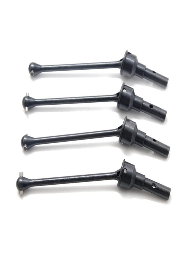 UURCSKY 4Pcs Steel Front & Rear Extended Drive Shaft CVD with Shaft Cup for 1/10 MAXX WideMaxx RC Car Upgrades Parts #8996X (Black) - Image 4